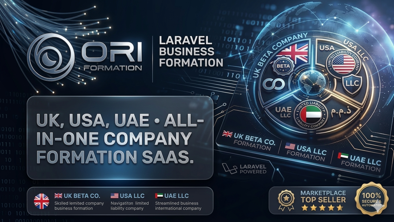 OriFormation - Multi-Country Business Formation & Agency Management System Laravel Script