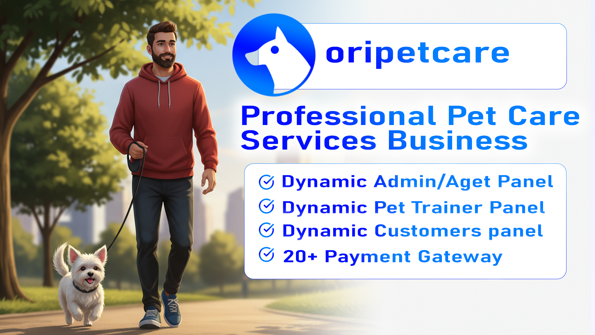 OripetCare – Professional Pet Care Services Business – Laravel Script